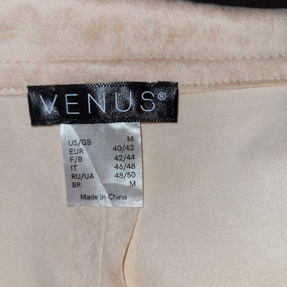 Venus high low faux suede peach jacket - Picture 7 of 7